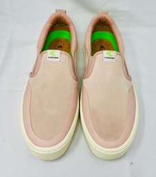 New Mens Cariuma Pale Pink Premium Suede Loafers