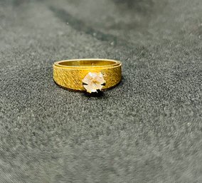 Gold Single Solitaire Diamond Ring