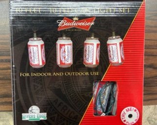 Vintage Budweiser LED Can Light Set