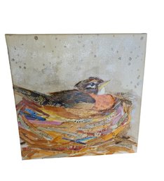 Canvas Bird Art 19.5'sq