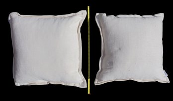 Pillows Homey Cream Sq Set Of 2