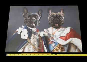 Canvas Dog Duo Art