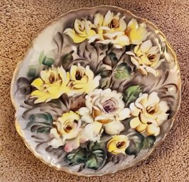 Ucago Floral Plates -yellow Roses #3