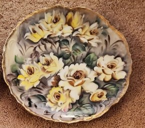 Ucago Floral Plates -yellow Roses #2