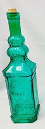 Vintage Green Glass Bottle