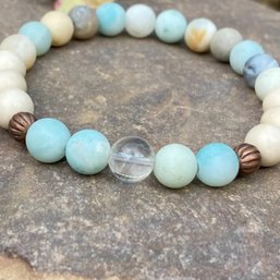 New Authentic Mindfulness Amazonite Crystal Bracelet - #1