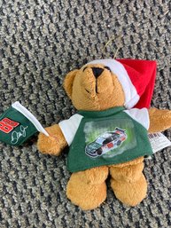 Dale Earnhardt Jr Christmas Teddy Bear Ornament