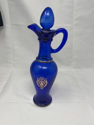 Colbalt Blue Glass Bottle