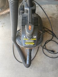 Rigid Pro 4 Gallon Shop Vac As Is Needs New Tube &cleaning