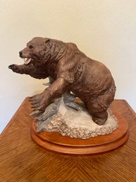 Grizzly Porcelain Art Statue  10