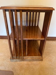 Side Table 26 Oak 17'sq X 26'h