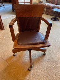 Wood Desk Chair