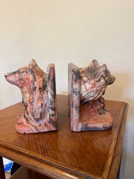 Clay Bookends