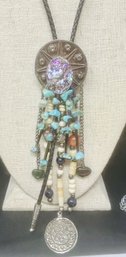 Navajo Abalone And Turqoise Necklace/Necklace 20 Length