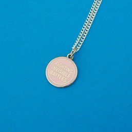 Brand New Fighting Invisible Battles Necklace For Mental Health Awareness