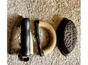 Three (3) Antique Irons