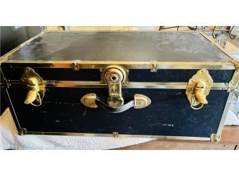 Black And Gold Vintage Trunk