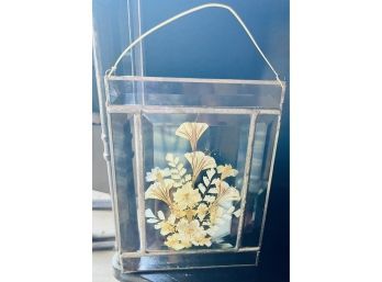 Yellow And Gold Glass Decor