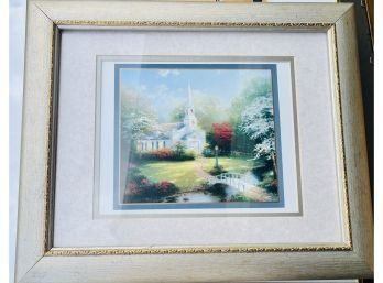 Hometown Chapel By Thomas Kincade Authenticated