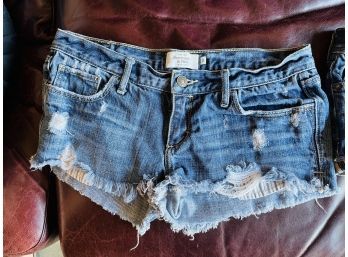 Two Abercrombie Jean Shorts - Size 00 & 02