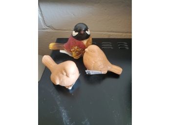 Set Of 3 Decor Birds