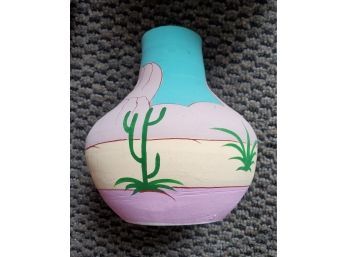 Aztec Style Vase 4 Teal