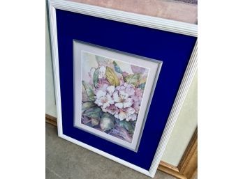 Blue Floral Print & Frame