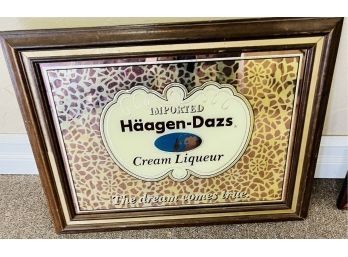 Vintage Haagan Dass Mirrored Sign