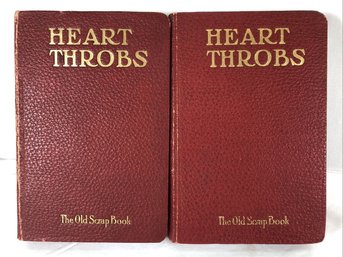 Heart Throbs Vol 1-2 Set The Old Scrap Book (1905/1911, HC) Chapple Pub Nice Condition