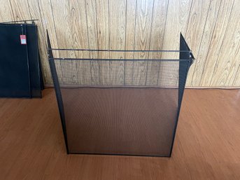 Used Three Pane Fireplace Screen  #1