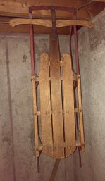 Vintage Wooden/metal Sled