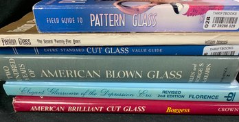 6 Glass Collecting Reference Books.