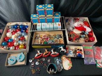 Large Assortment Of Christmas Decorations/ Ornaments And More