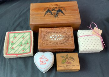 Assortment Of Decorative Boxes Including Lane