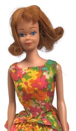 1962 Red Headed Freckled Midge Doll With Flouncy Dress