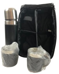 Travel Thermos And Two Mugs Made In China