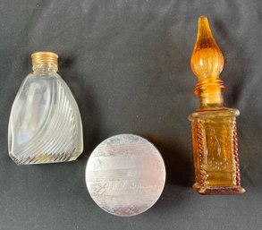 Perfume Bottle / Powder Jar Lot