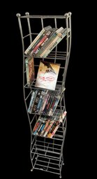 Movie DVDs And Video Tapes With Rack