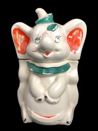 1940's Walt Disney Dumbo The Elephant Ceramic Turnabout Cookie Jar