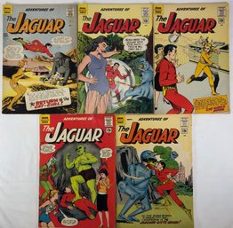 Adventures Of The Jaguar #4 January, #5 March, #6 May, #7, July, #8, September 1962