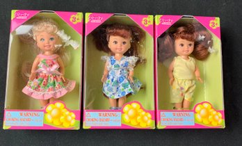 3 MIB Small Dolls- Paula Collection M & C Toy Center