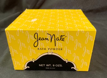 Vintage Jean Nate Bath Powder 9 Oz NOS Sealed With Puff In Box