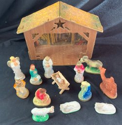 Vintage Nativity Scene/ Creche
