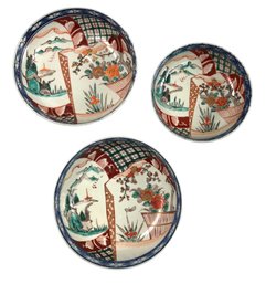 3 Antique Asian Bowls