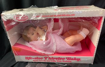 Horsman Life- Size Thirstee Baby In Original Packaging #3752