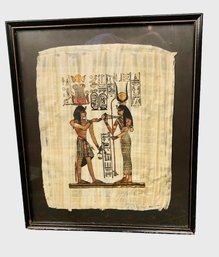 Egyptian Design Framed Art On Papyrus