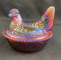 Westmoreland Carnival Glass Hen