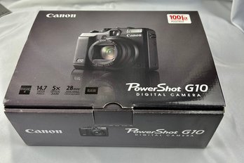 Canon Power Shot G10 14.7 Mega Pixels 5x Zoom 28MM1 Angle