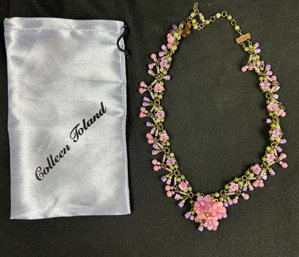 Colleen Toland Signed Floral Necklace