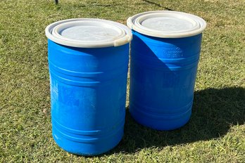 Two 30 Gallon Food Grade Drums- Greif